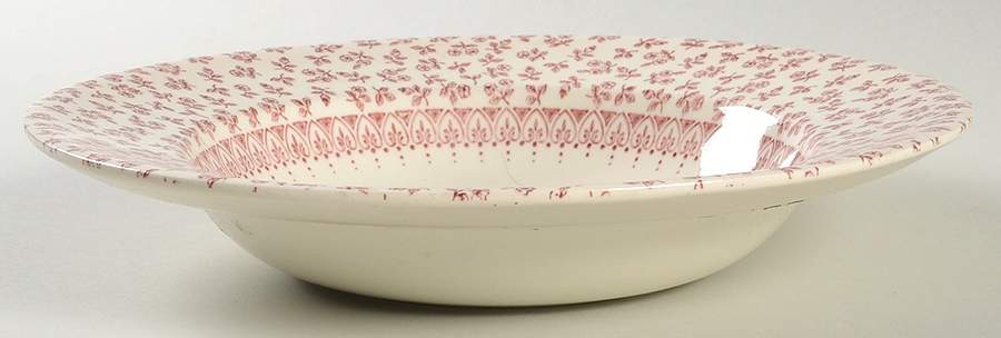 Provence Red Rim Soup Bowl by English Ironstone Tableware-1