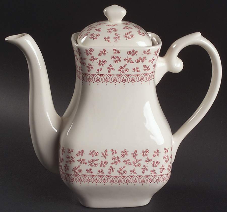Provence Red Coffee Pot & Lid by English Ironstone Tableware-1