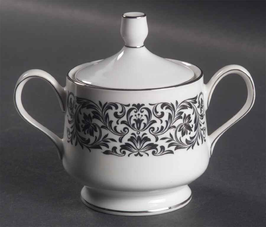 Baronesse Sugar Bowl & Lid by Ekco-1