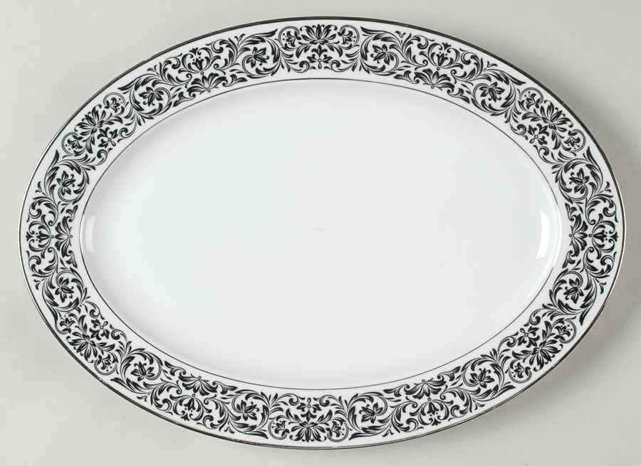 Baronesse 12" Oval Serving Platter by Ekco-1