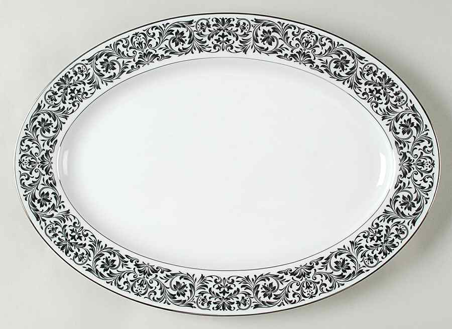 Baronesse 14" Oval Serving Platter by Ekco-1