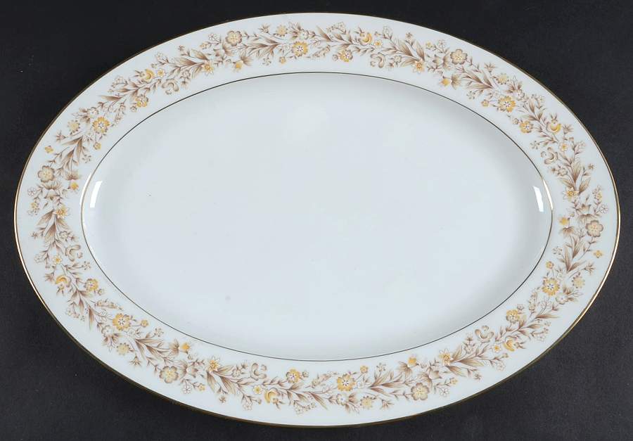 Elegante 14" Oval Serving Platter by Ekco-1