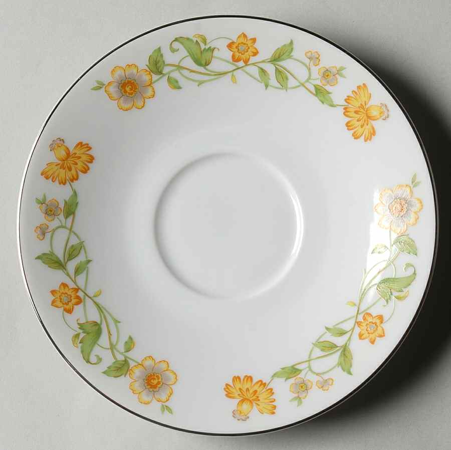 Floral Generation Saucer by Ekco-1