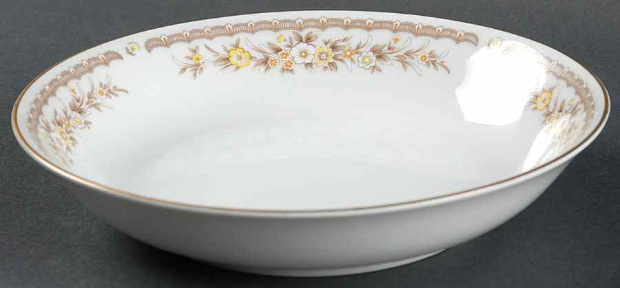 Golden Autumn Coupe Soup Bowl by Ekco-1