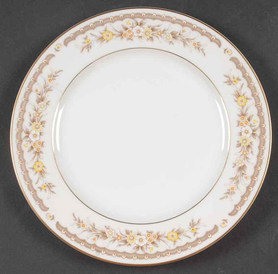 Golden Autumn Salad Plate by Ekco-1