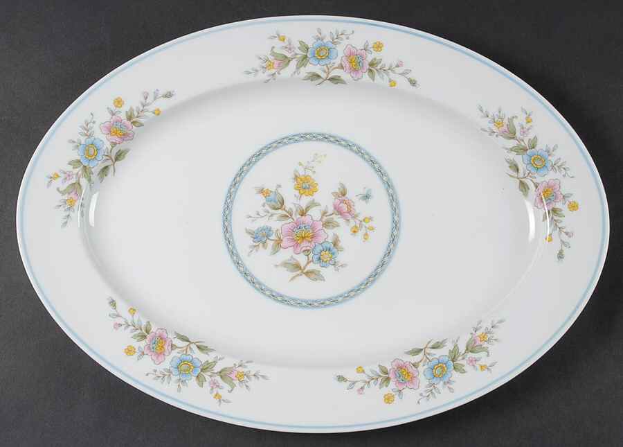 Lugano 14" Oval Serving Platter by Ekco-1