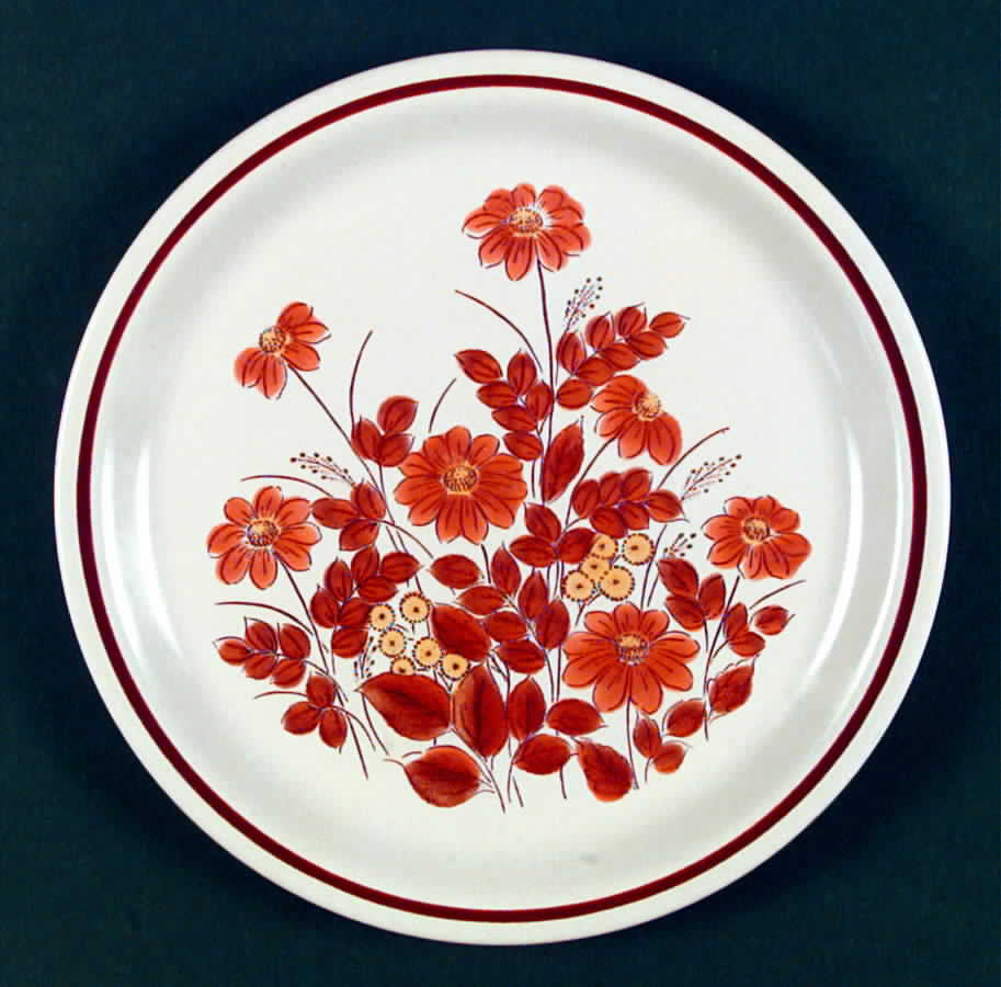 Mellow Valley Dinner Plate by Ekco-1