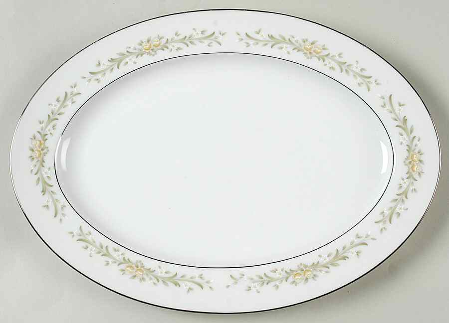 Milancia 12" Oval Serving Platter by Ekco-1