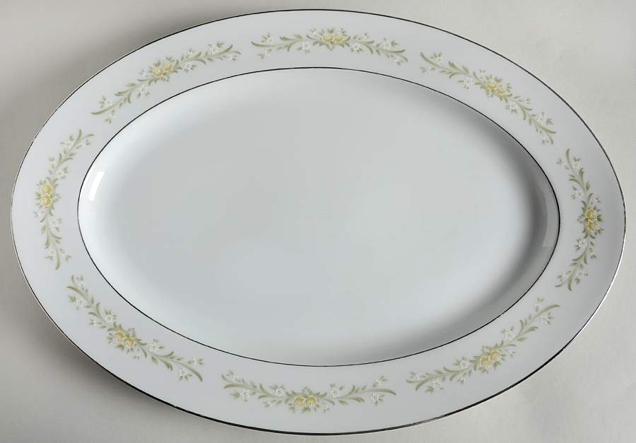 Milancia 16" Oval Serving Platter by Ekco-1