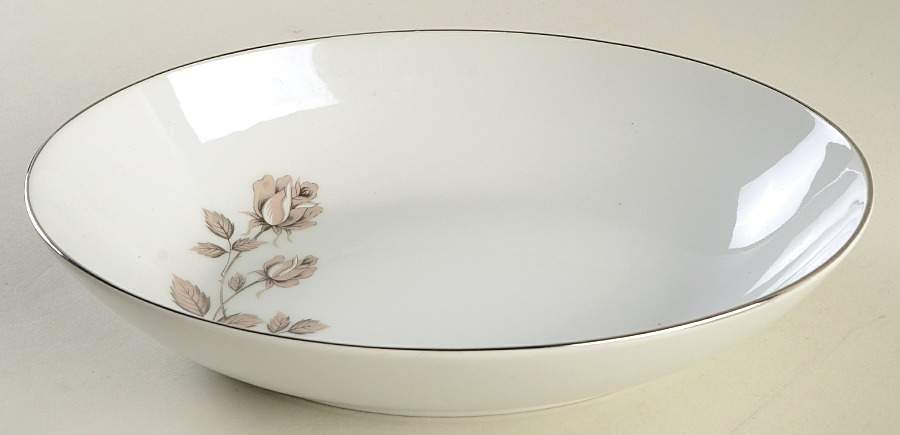 Misty 10" Oval Vegetable Bowl by Ekco-1