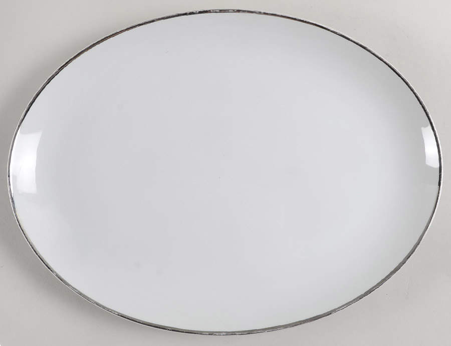 Moderne 13" Oval Serving Platter by Ekco-1