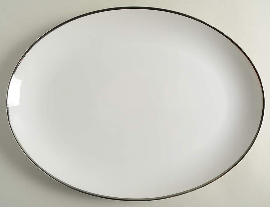 Moderne 12" Oval Serving Platter by Ekco-1