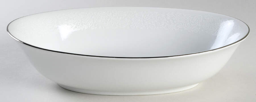 Monique Lace 10" Oval Vegetable Bowl by Ekco-1