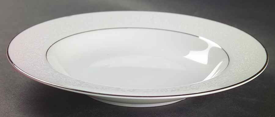 Monique Lace Rim Soup Bowl by Ekco-1