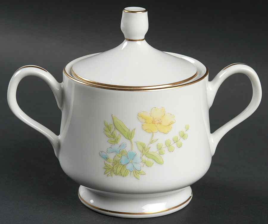 Spring Bouquet Sugar Bowl & Lid by Ekco-1