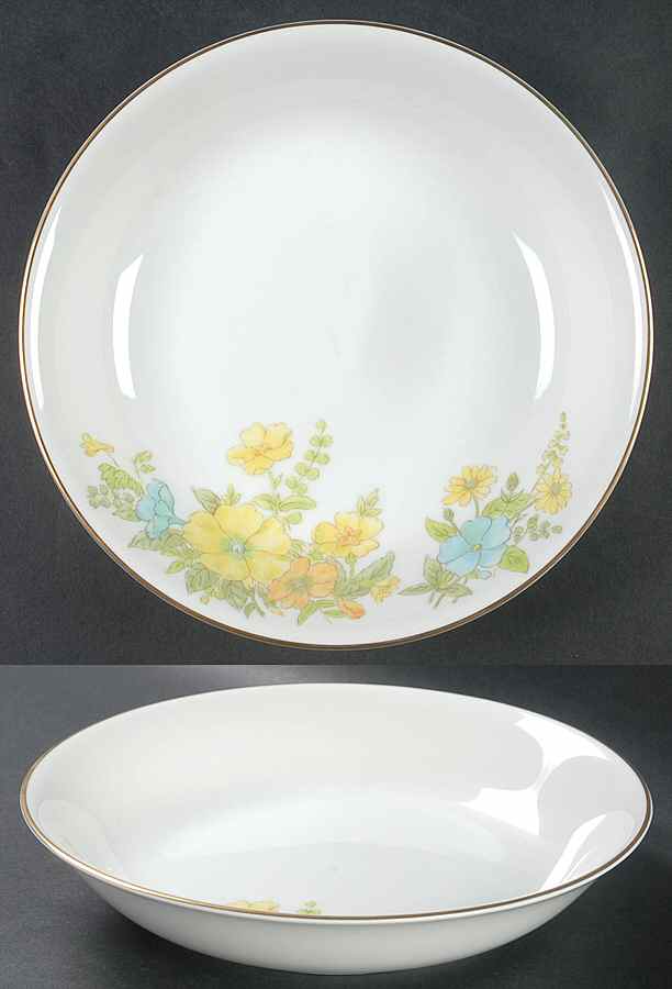 Spring Bouquet Coupe Soup Bowl by Ekco-1