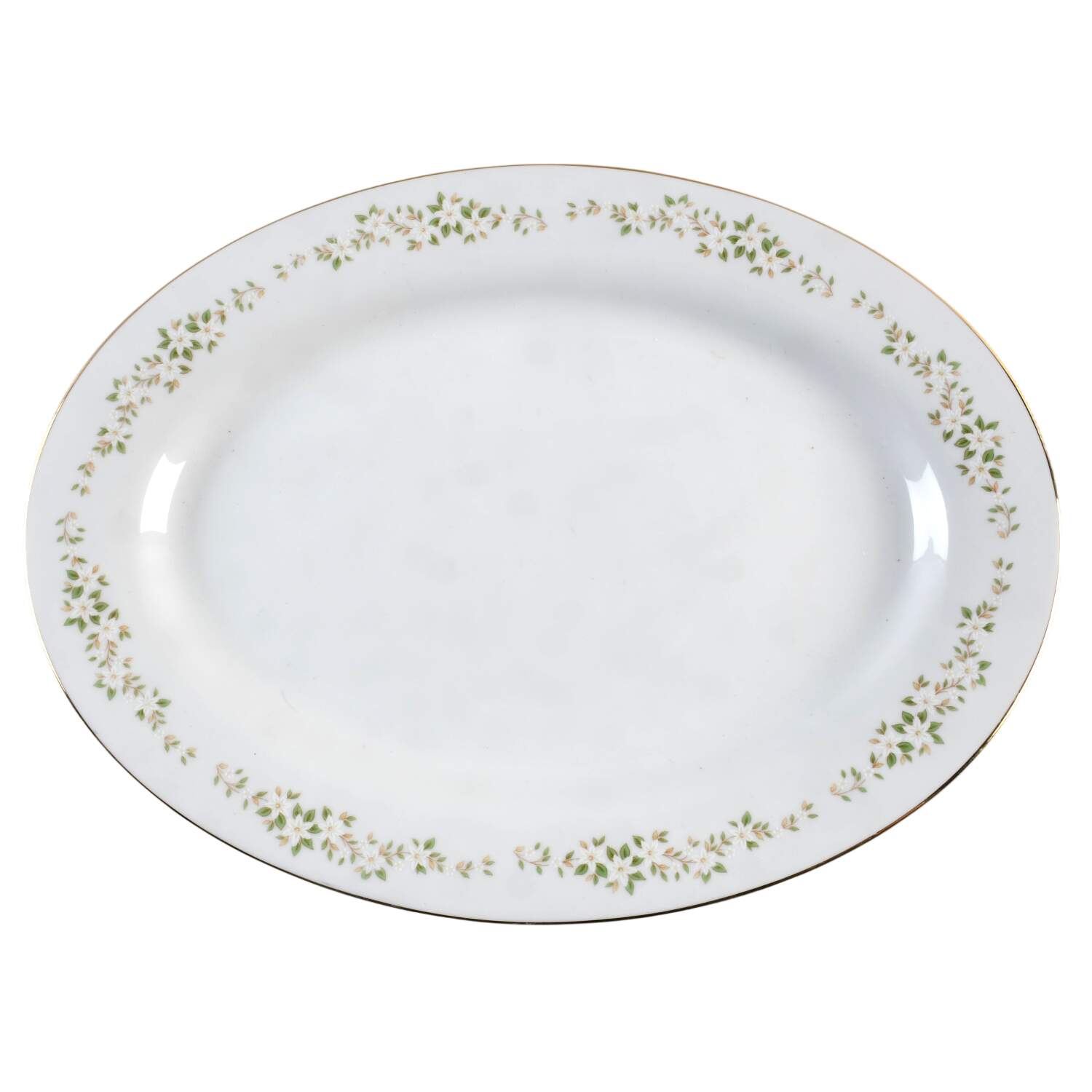 Spring Meadow 16" Oval Serving Platter by Ekco-1