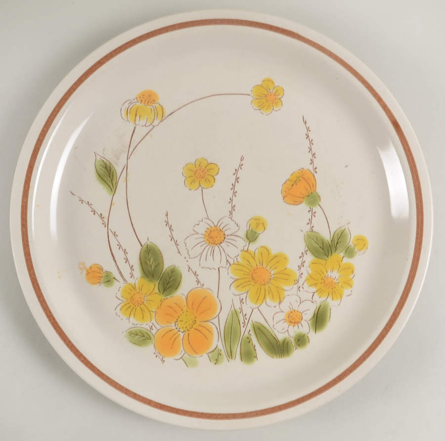 Spring Meadow 12" Chop Plate (Round Platter) by Ekco-1