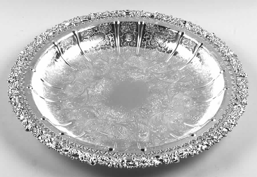Silverplate Hollowware Silverplate Aspic Tray by Ellis-Barker-1