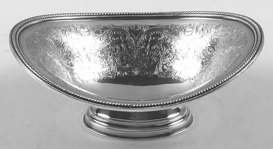 Silverplate Hollowware Plated Footed Bon Bon Bowl by Ellis-Barker-1