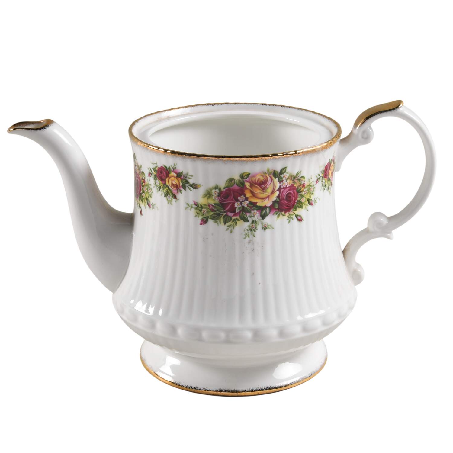 English Garden Teapot No Lid by Elizabethan-1