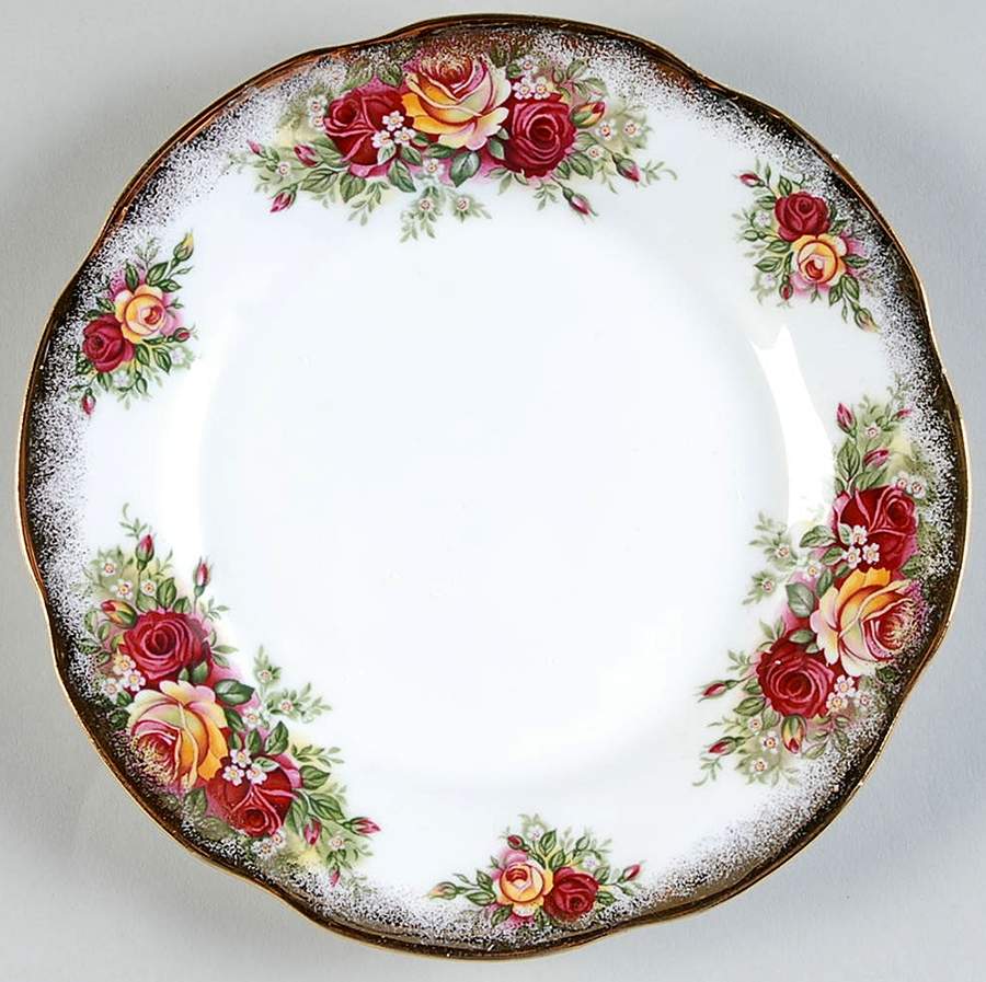 English Garden Bread & Butter Plate by Elizabethan-1