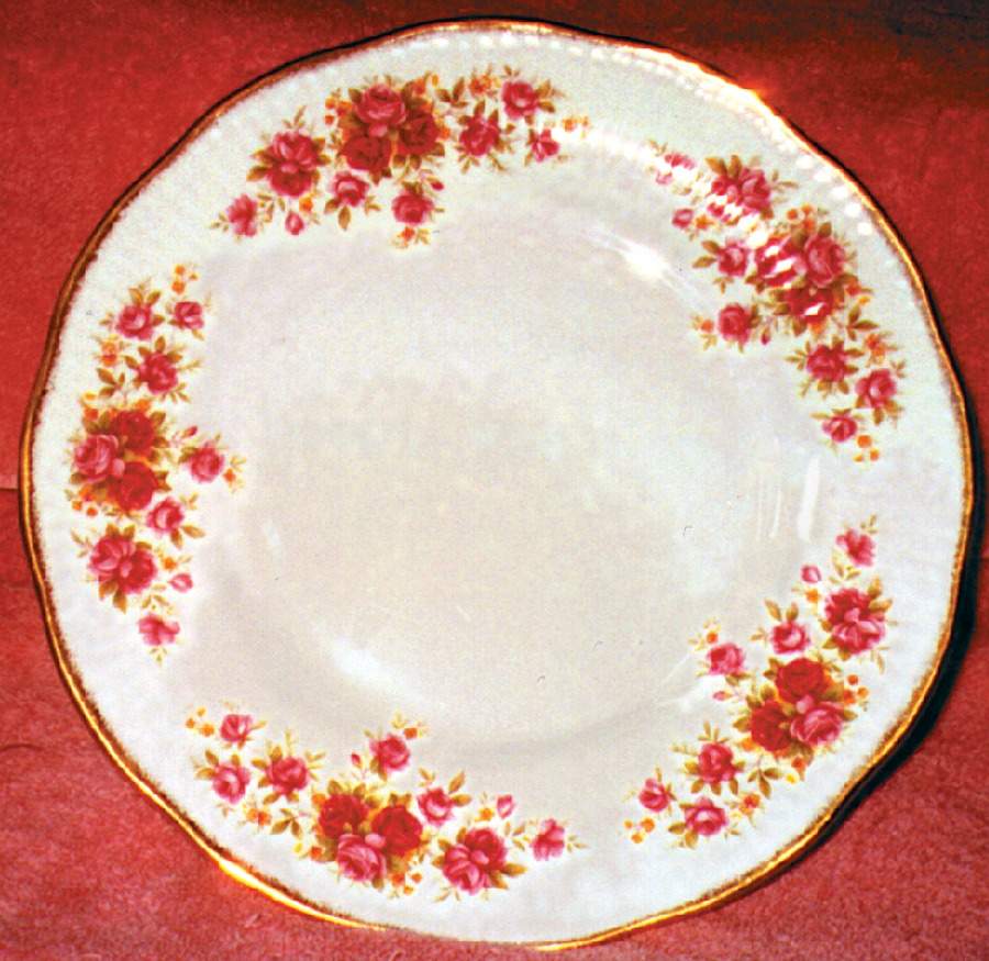 Queens Rose Dinner Plate by Elizabethan-1
