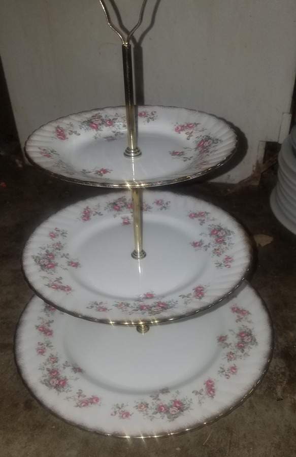 Rosamond 3-Tiered Serving Tray (DP, SP, BB) by Elizabethan-1