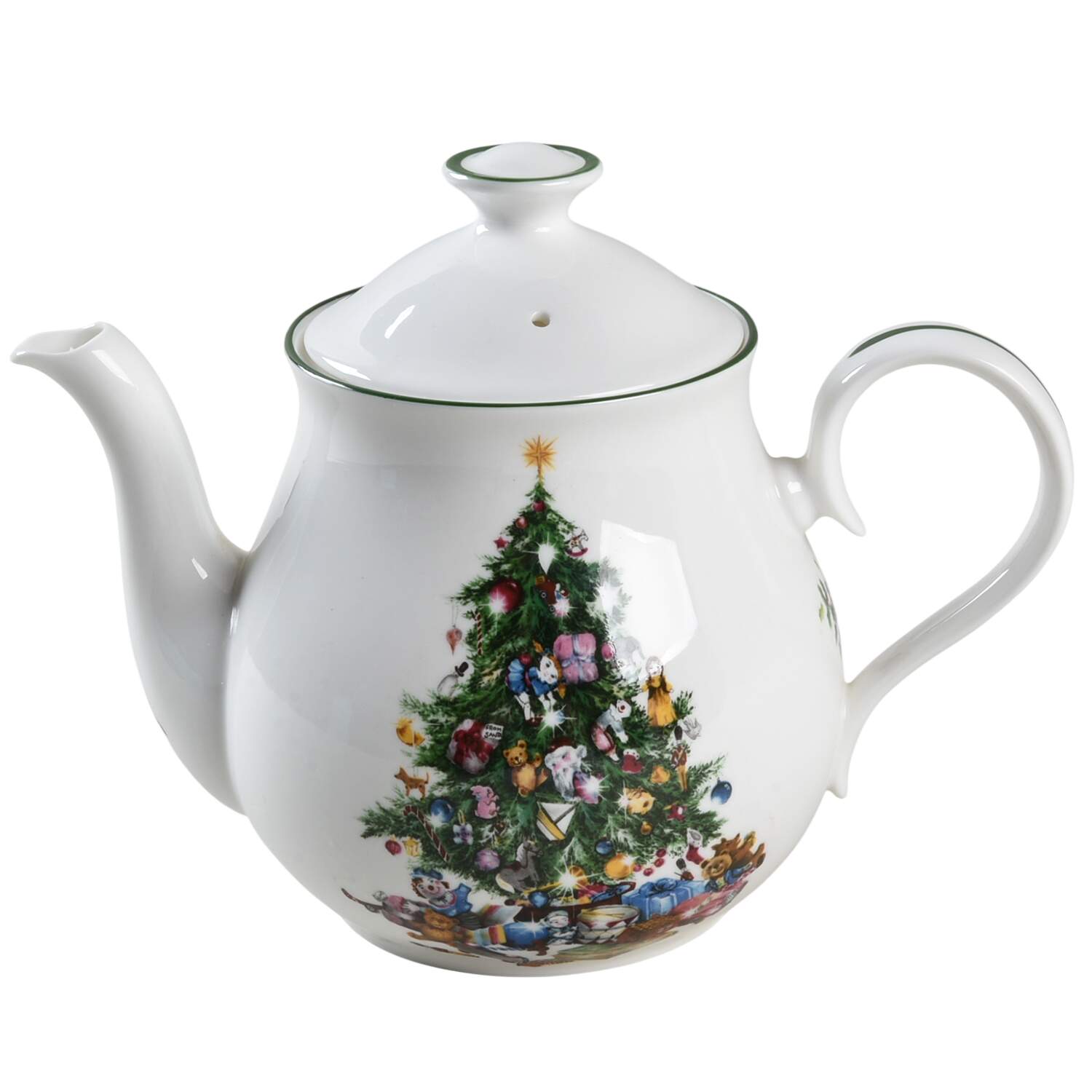 Seasons Greetings Mini Teapot & Lid by Elizabethan-1