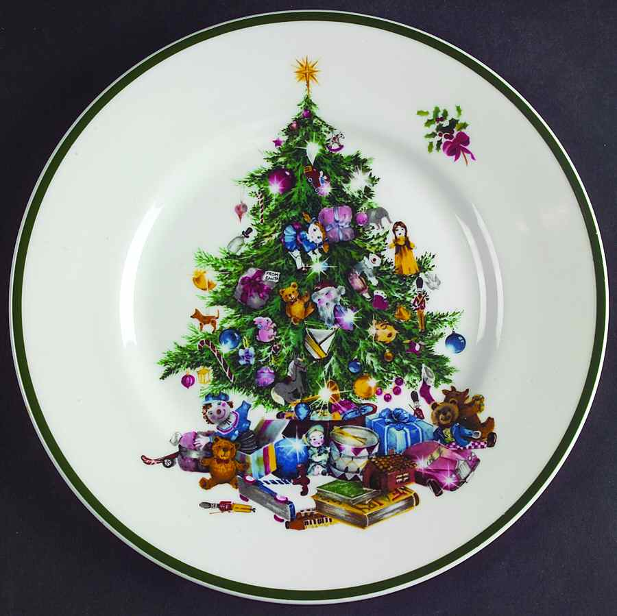 Seasons Greetings Salad Plate by Elizabethan-1