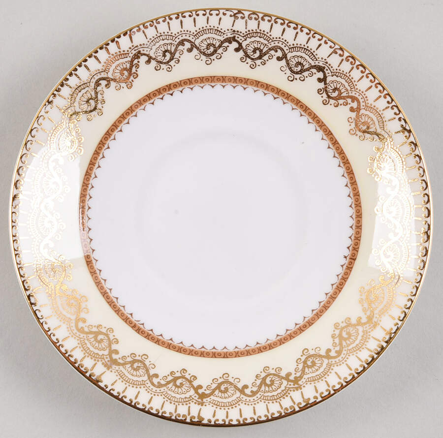 Swiss Cottage Saucer for Flat Cup by Elizabethan-1