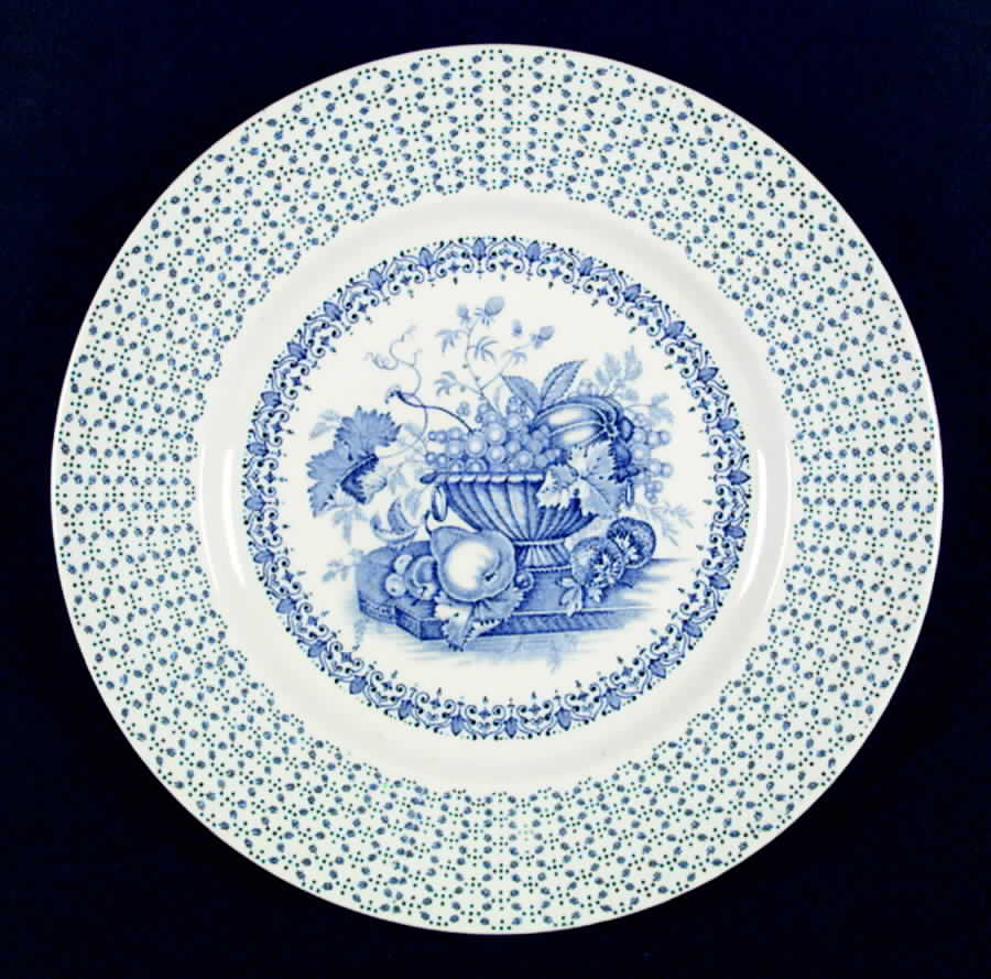 Beverley Blue Dinner Plate by Empire Porcelain -1