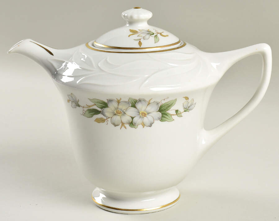 Dogwood Teapot & Lid by Embassy (American)-1