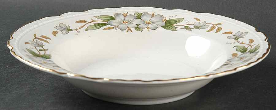 Dogwood Rim Soup Bowl by Embassy (American)-1
