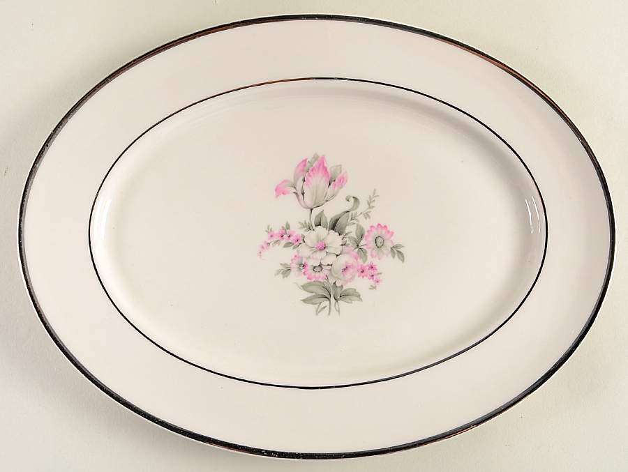EMB1 11" Oval Serving Platter by Embassy (American)-1