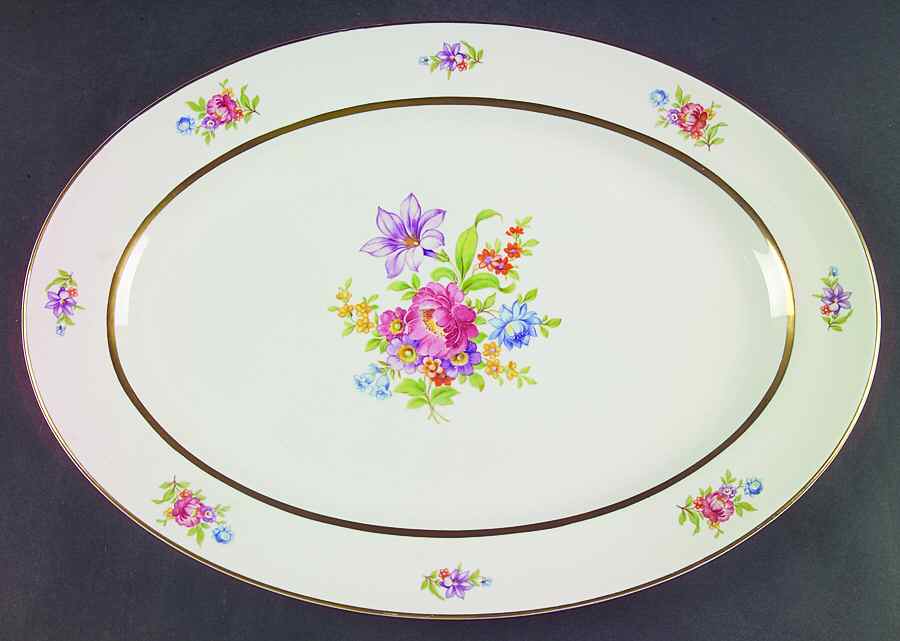 EMB11 15" Oval Serving Platter by Embassy (American)-1