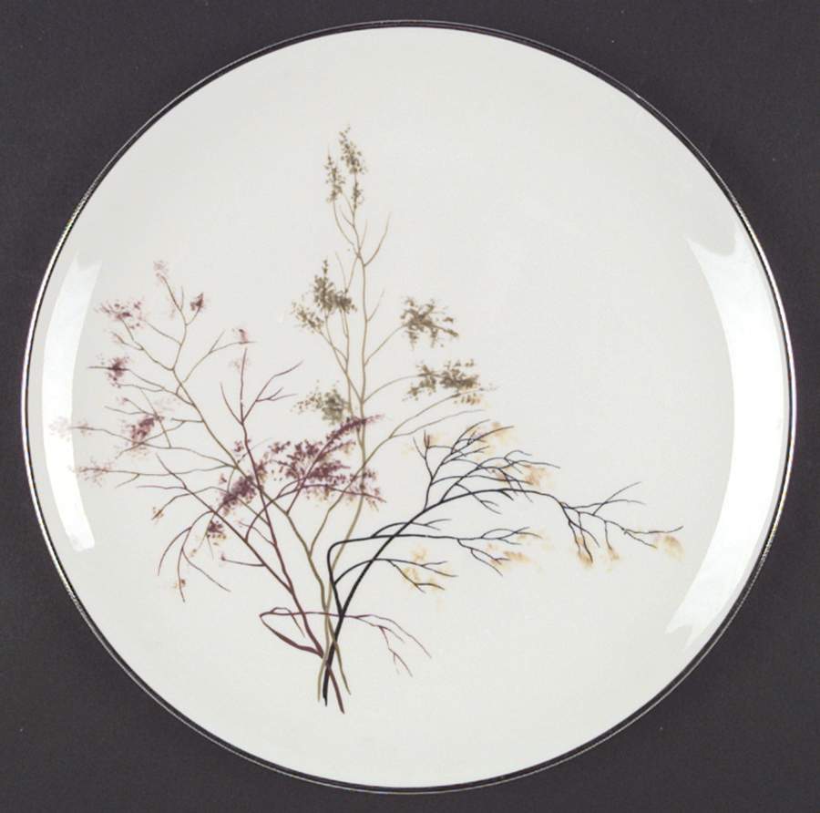 EMB34 (Platinum Trim) Dinner Plate by Embassy (American)-1