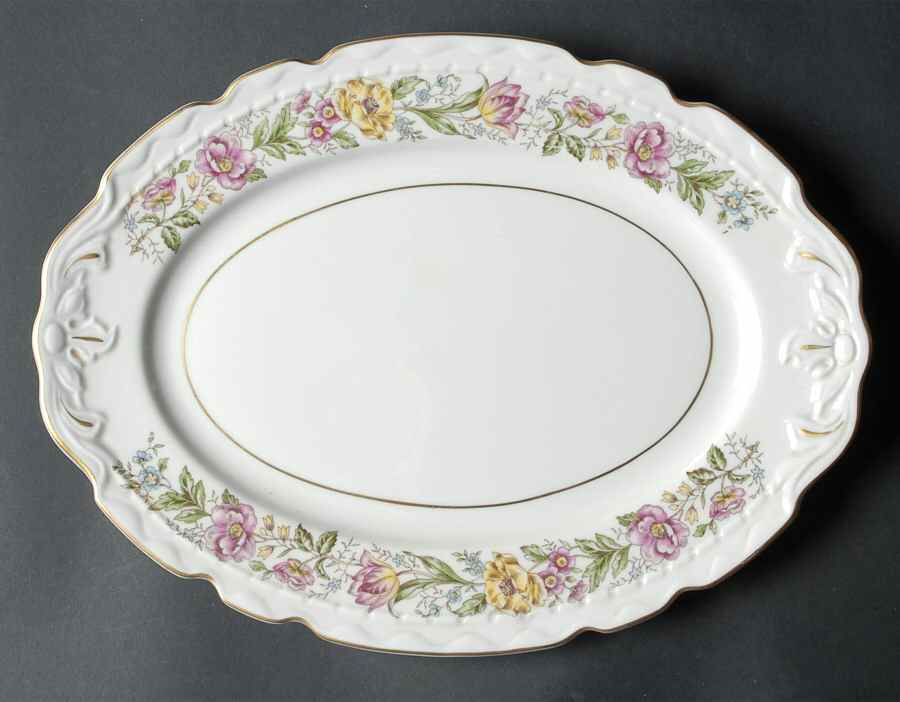 EMB42 11" Oval Serving Platter by Embassy (American)-1