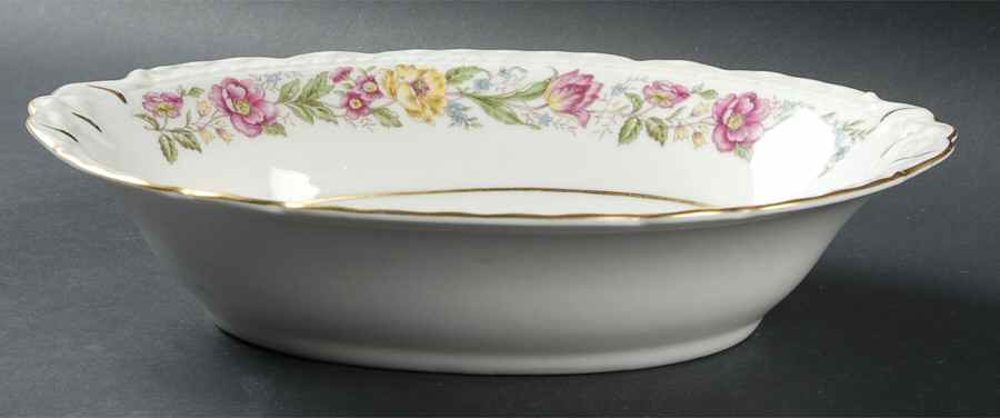 EMB42 10" Oval Vegetable Bowl by Embassy (American)-1