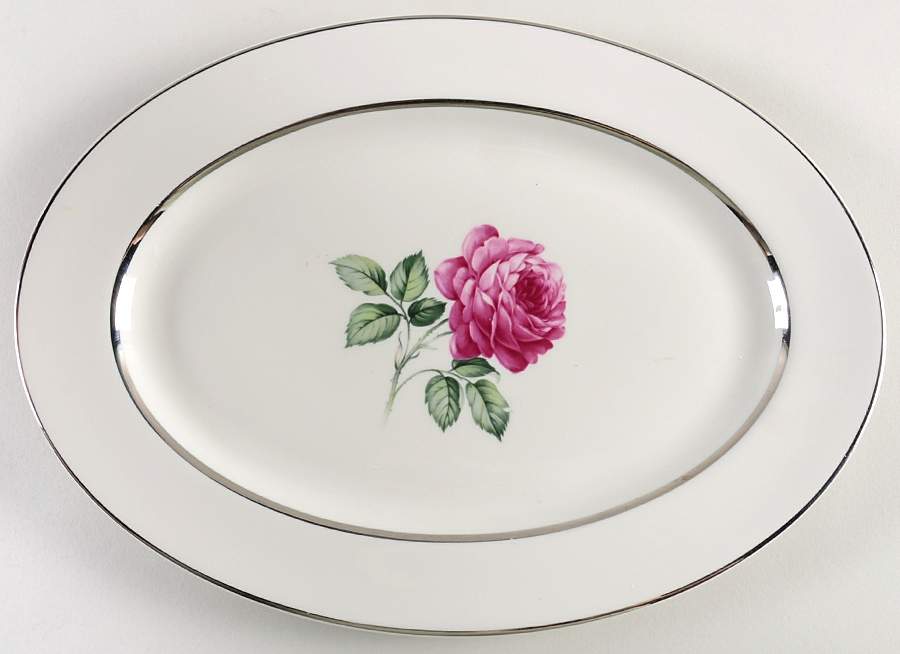 EMB6 13" Oval Serving Platter by Embassy (American)-1