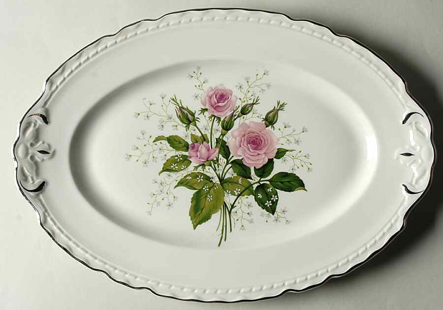 EMB7 13" Oval Serving Platter by Embassy (American)-1