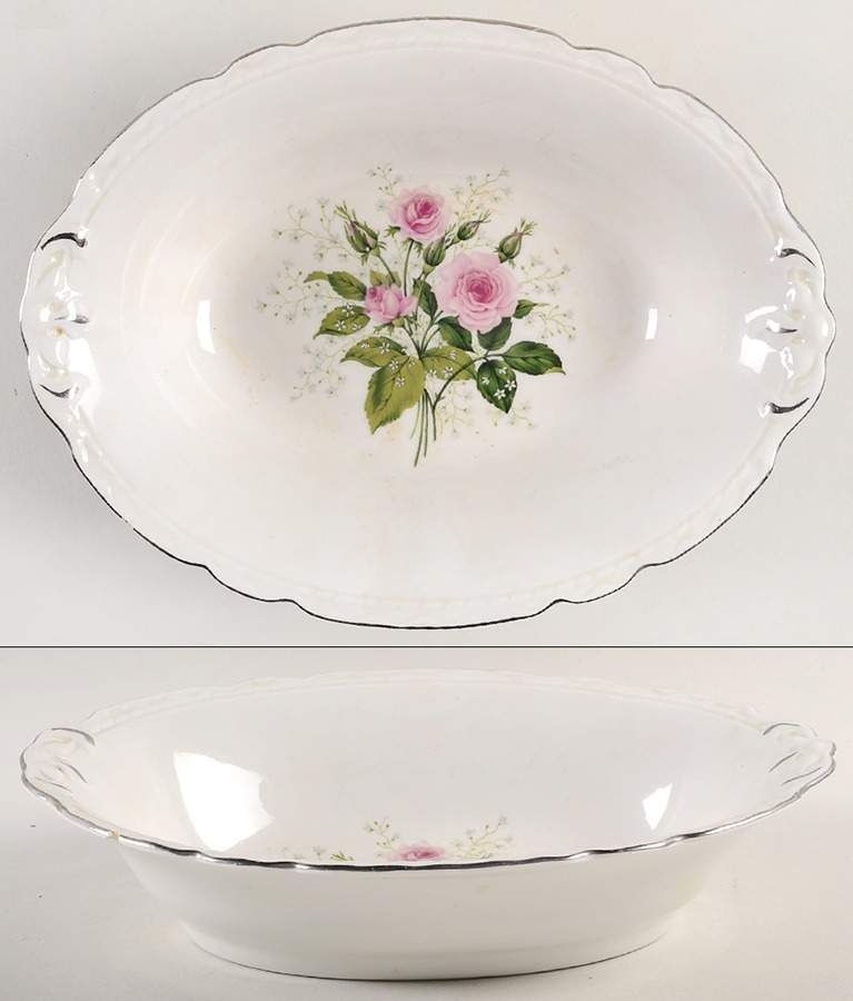 EMB7 10" Oval Vegetable Bowl by Embassy (American)-1