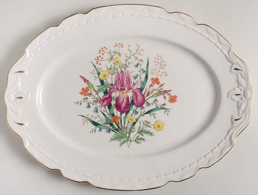 EMB9 11" Oval Serving Platter by Embassy (American)-1