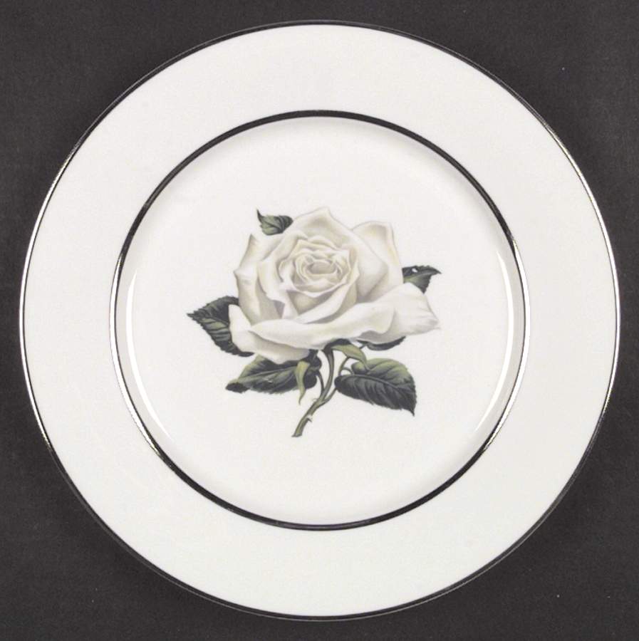 Gray Rose Dinner Plate by Embassy (American)-1