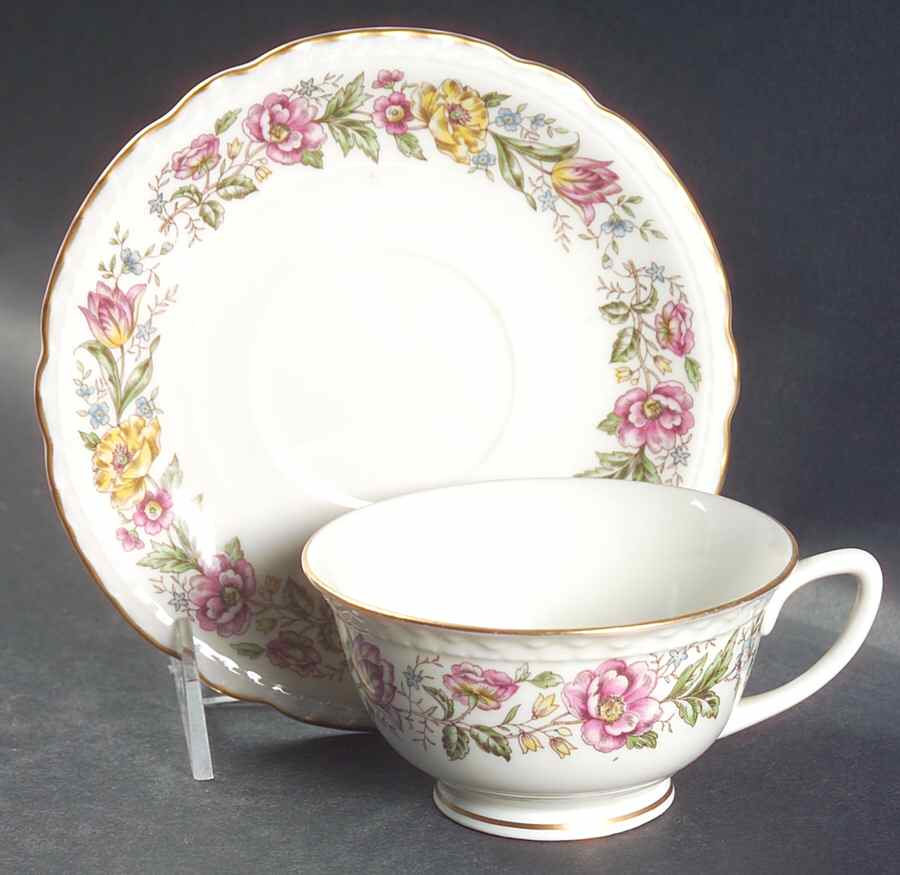 Lord Mayfair Footed Cup & Saucer Set by Embassy (American)-1
