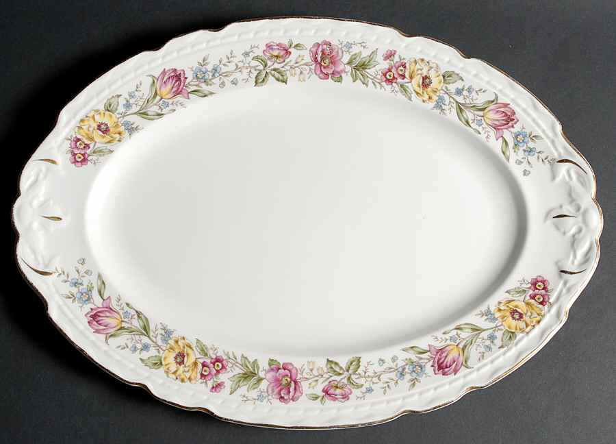 Lord Mayfair 15" Oval Serving Platter by Embassy (American)-1