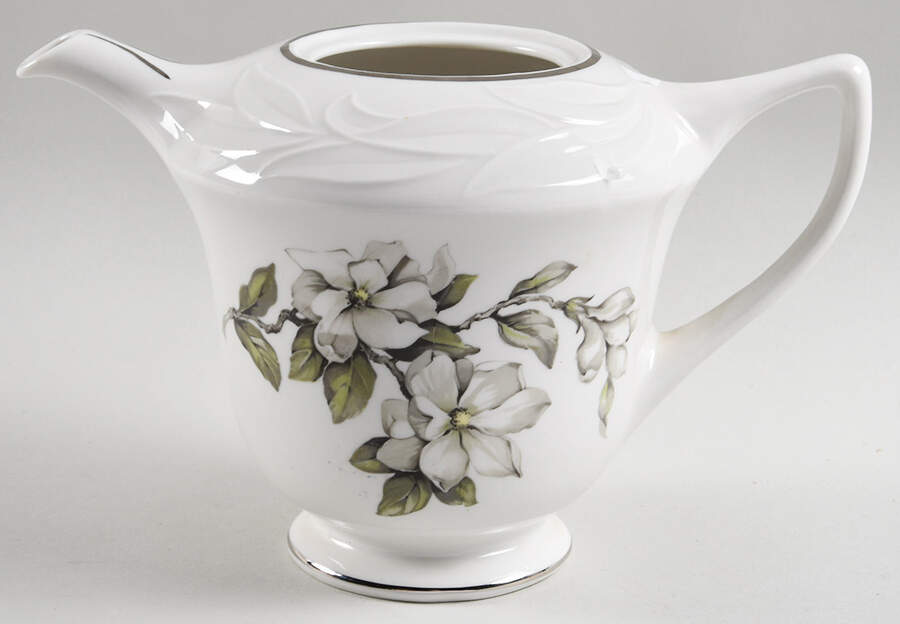 Silver Gardenia (Rim, Scalloped) Teapot No Lid by Embassy (American)-1