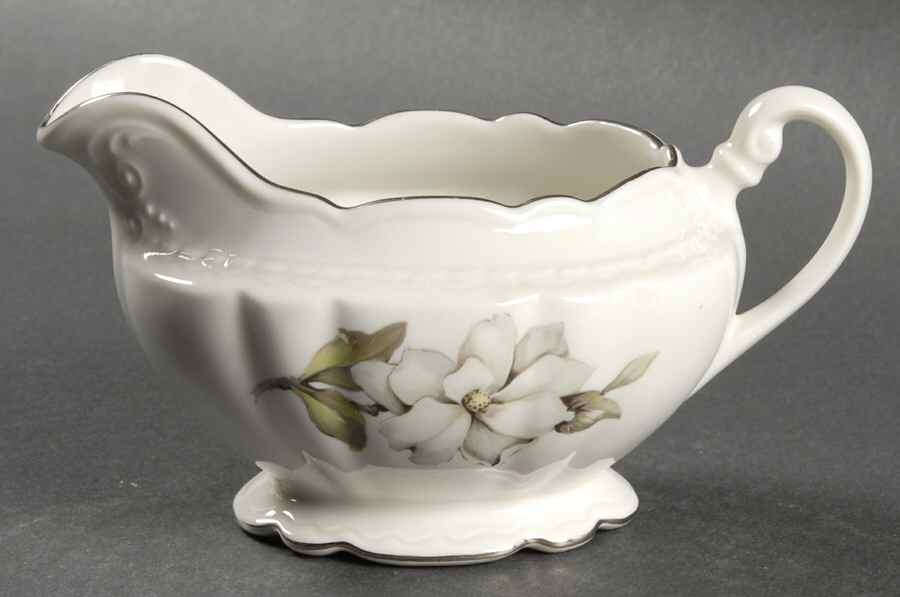 Silver Gardenia (Rim, Scalloped) Creamer by Embassy (American)-1