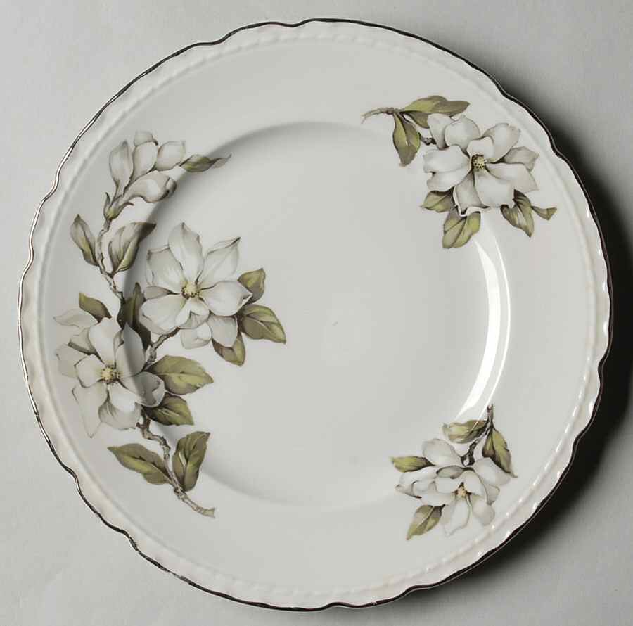 Silver Gardenia (Rim, Scalloped) Salad Plate by Embassy (American)-1