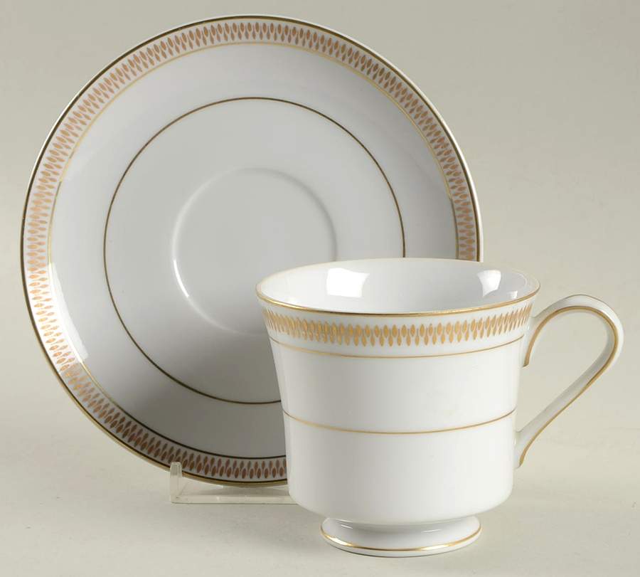 Dalene Footed Cup & Saucer Set by Emdeko-1